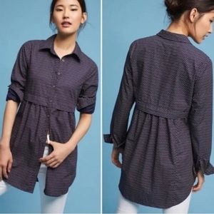 Anthropologie Maeve Aled Polka Dot Tunic In XSmall
